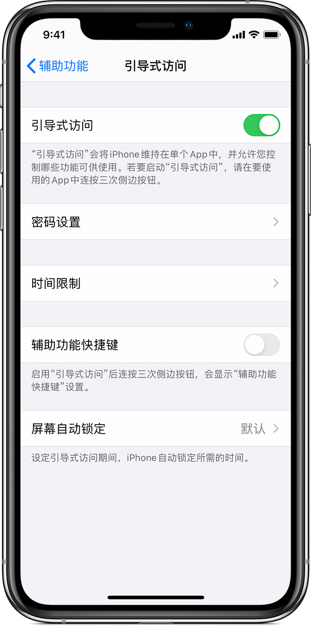 和庆镇苹果手机维修分享如何在 iPhone 上退出引导式访问 