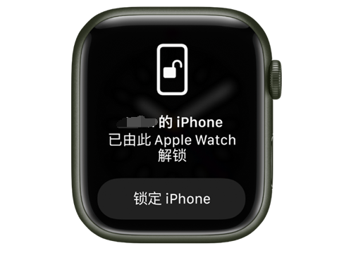 和庆镇苹果手机维修分享用 AppleWatch 解锁配备面容 ID 的 iPhone方法 