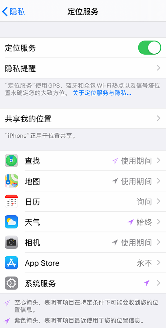 和庆镇苹果手机维修分享iPhone 状态栏中时间显示为蓝色图标是什么情况 